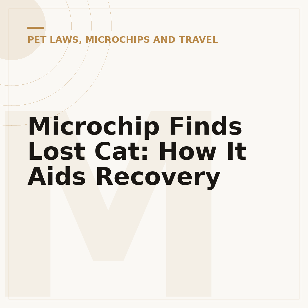Microchip Finds Lost Cat: How It Aids Recovery