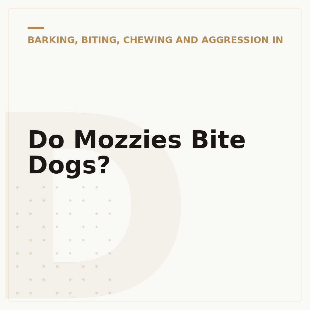 Do Mozzies Bite Dogs?