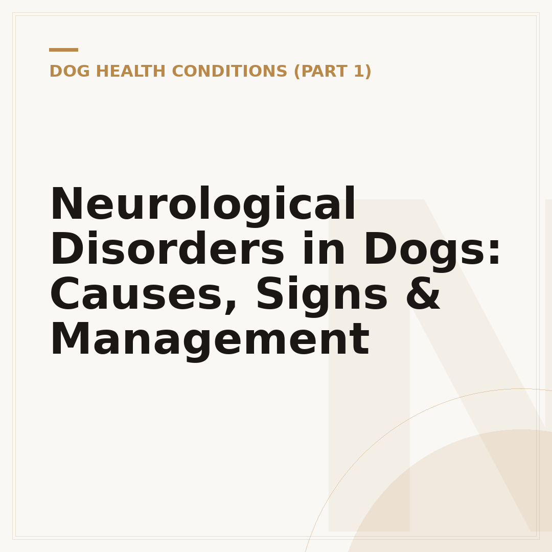 Neurological Disorders in Dogs: Causes, Signs & Management