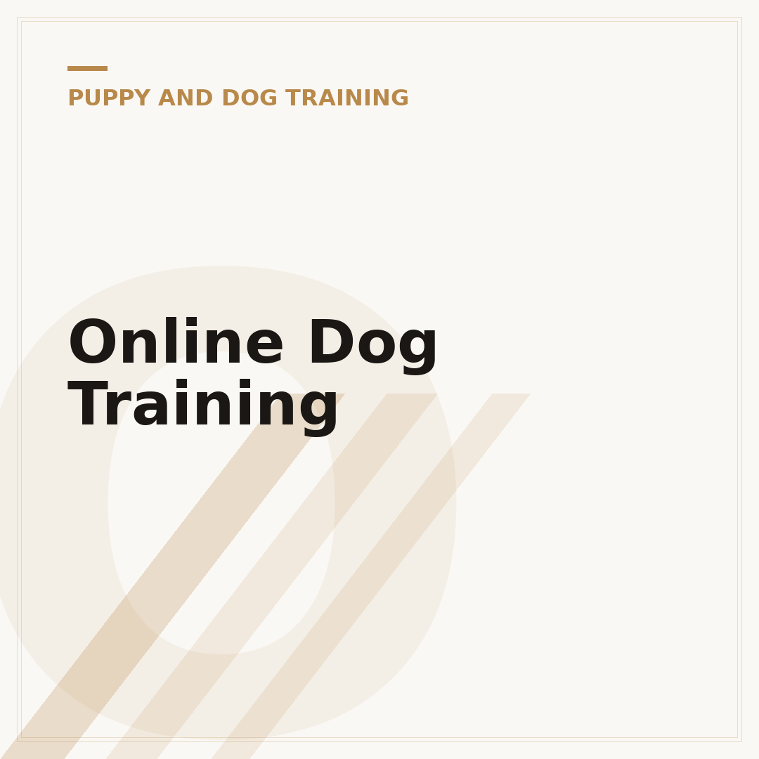 Online Dog Training