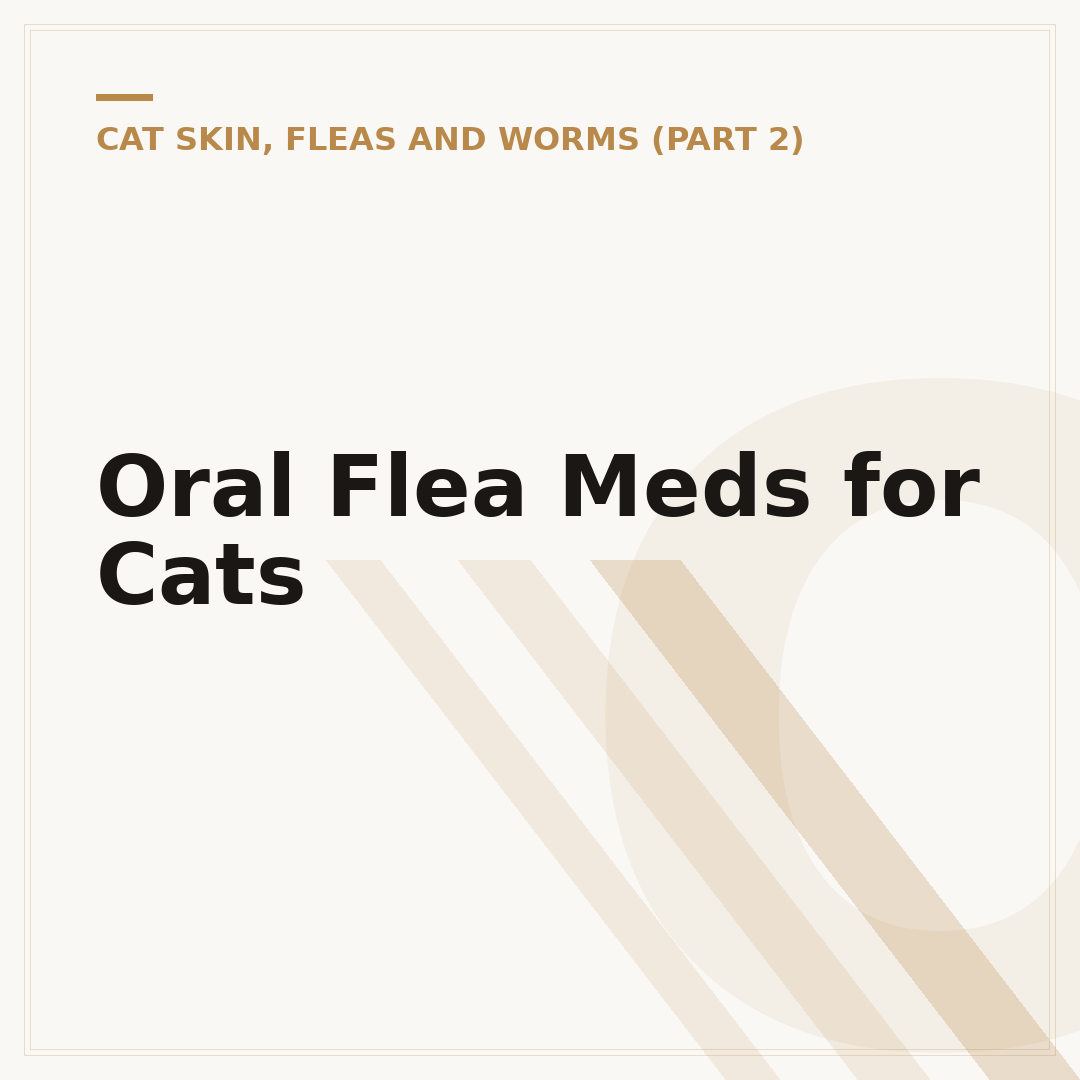 Oral Flea Meds for Cats