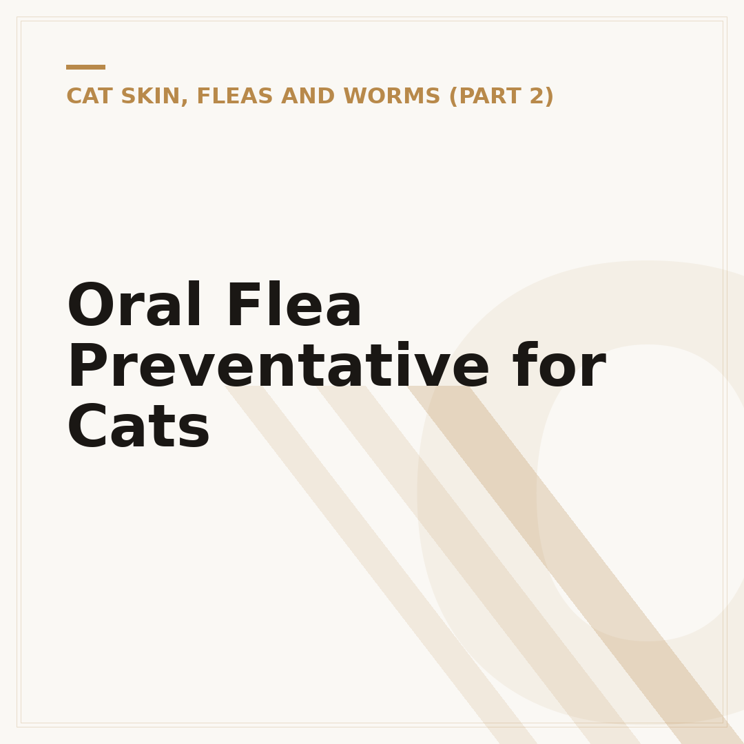 Oral Flea Preventative for Cats
