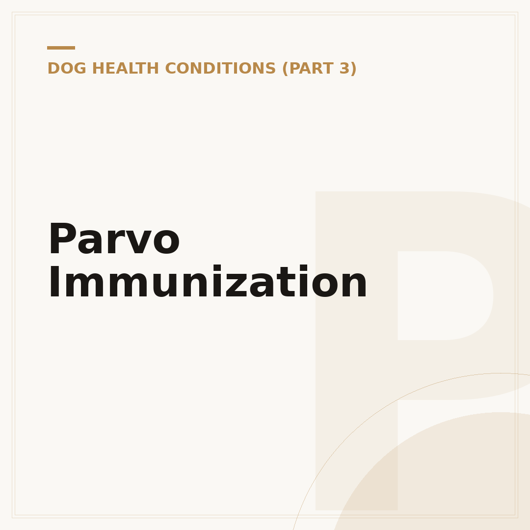 Parvo Immunization