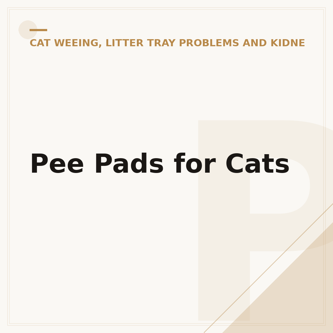 Pee Pads for Cats