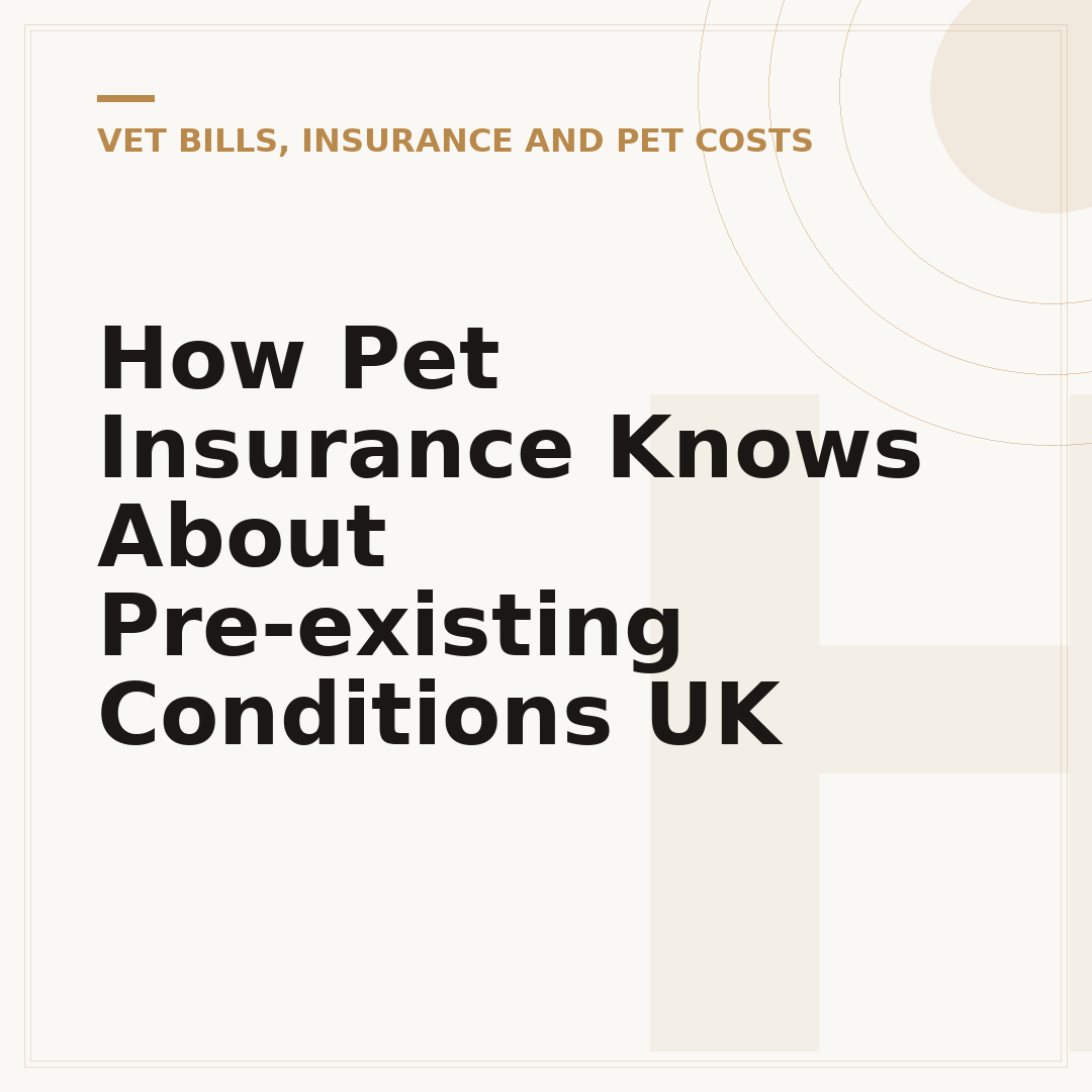 How Pet Insurance Knows About Pre-existing Conditions UK
