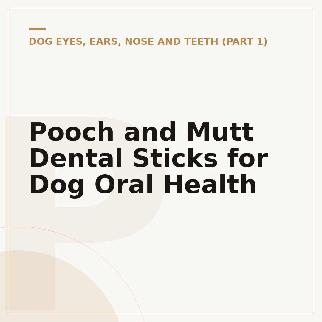Pooch and Mutt Dental Sticks for Dog Oral Health