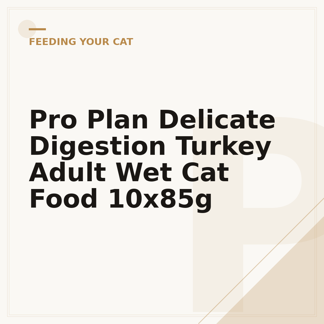 Pro Plan Delicate Digestion Turkey Adult Wet Cat Food 10x85g
