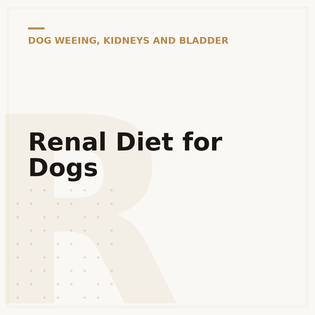 Renal Diet for Dogs