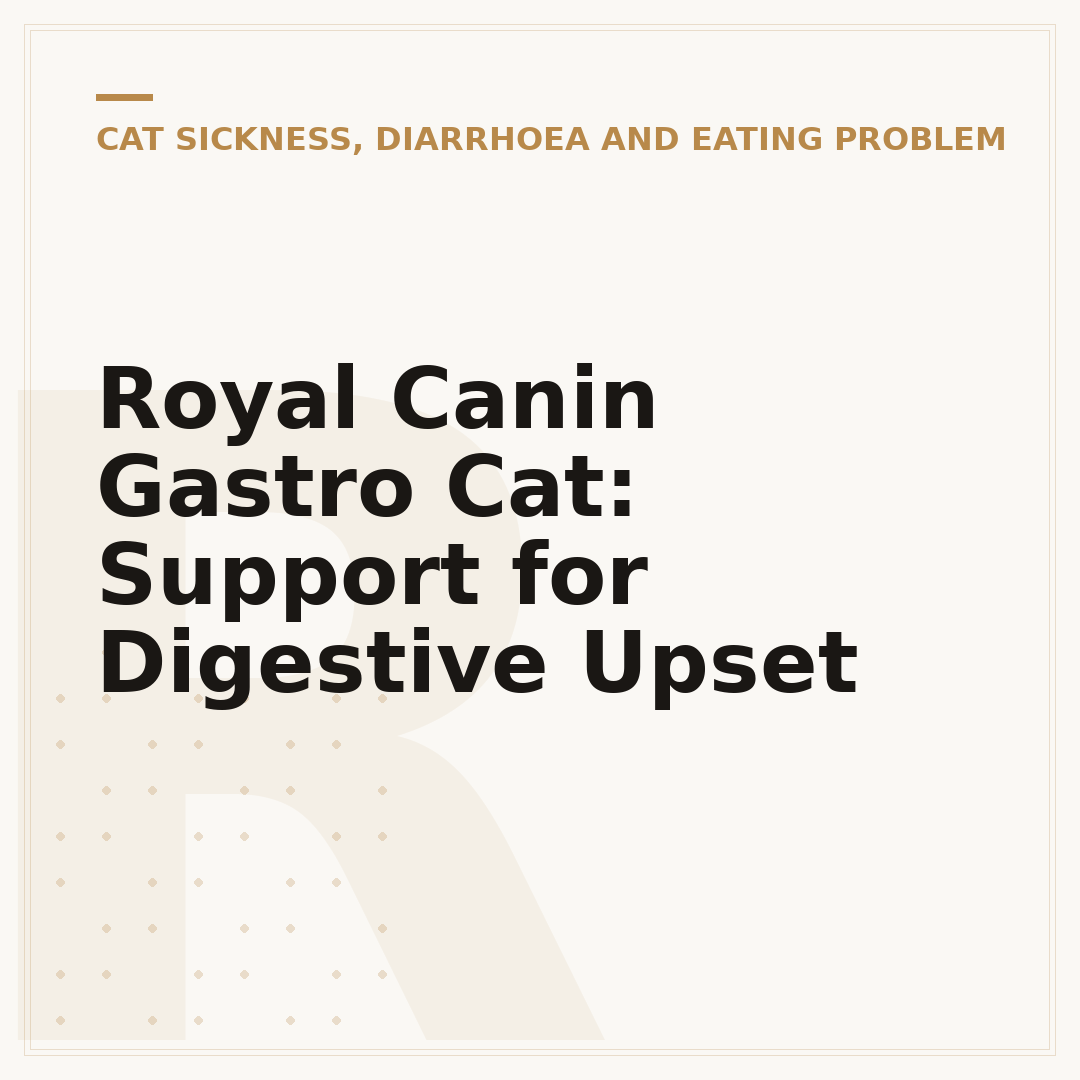 Royal Canin Gastro Cat: Support for Digestive Upset