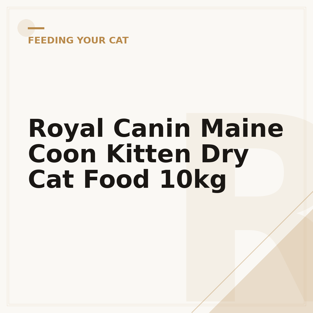 Royal Canin Maine Coon Kitten Dry Cat Food 10kg