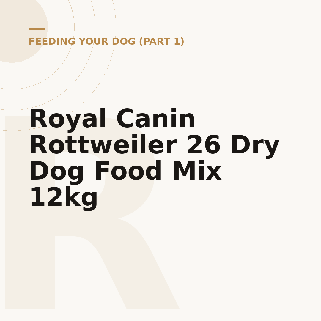 Royal Canin Rottweiler 26 Dry Dog Food Mix 12kg
