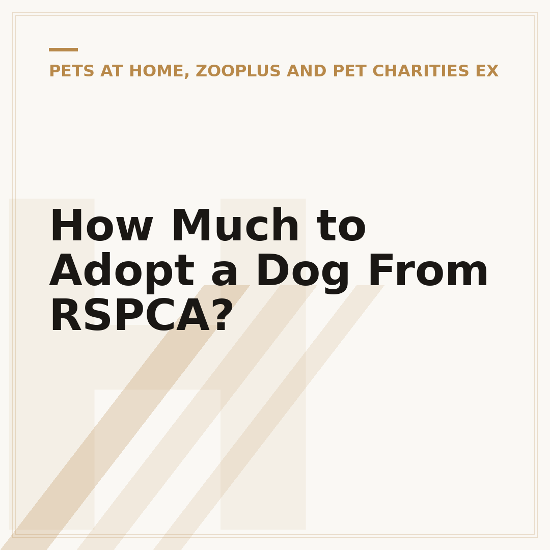 How Much to Adopt a Dog From RSPCA?