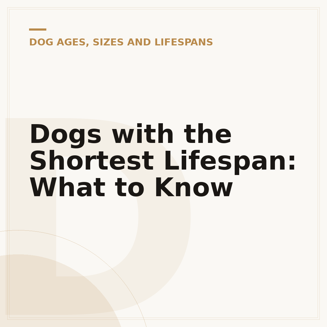 Dogs with the Shortest Lifespan: What to Know