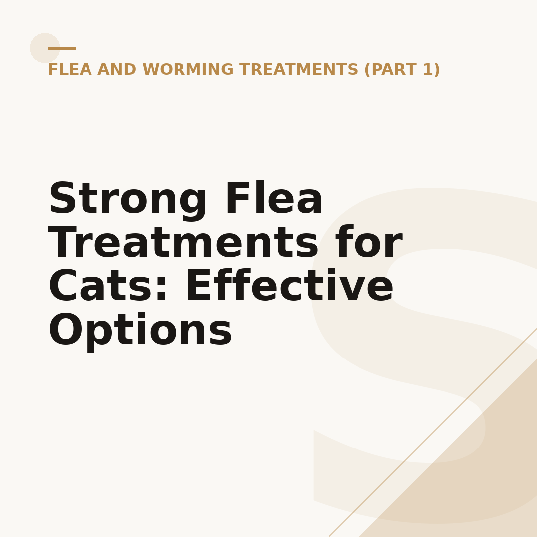 Strong Flea Treatments for Cats: Effective Options