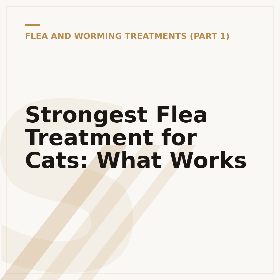 Strongest Flea Treatment for Cats: What Works