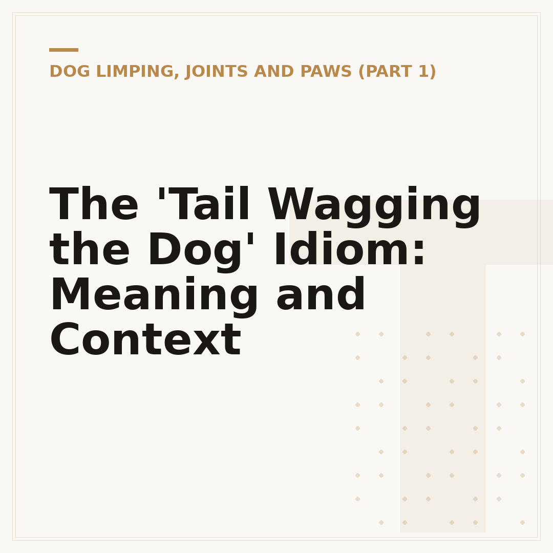 The 'Tail Wagging the Dog' Idiom: Meaning and Context