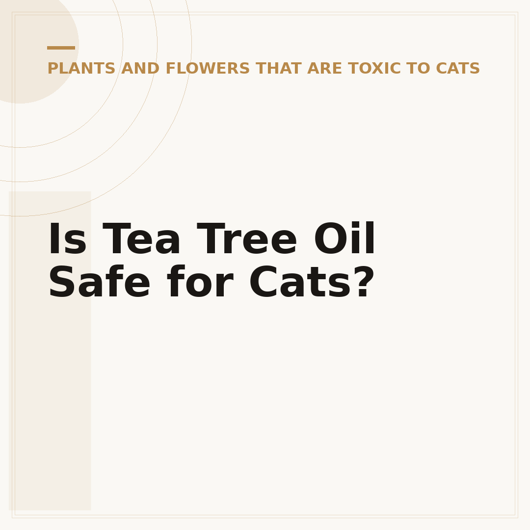 Is Tea Tree Oil Safe for Cats?