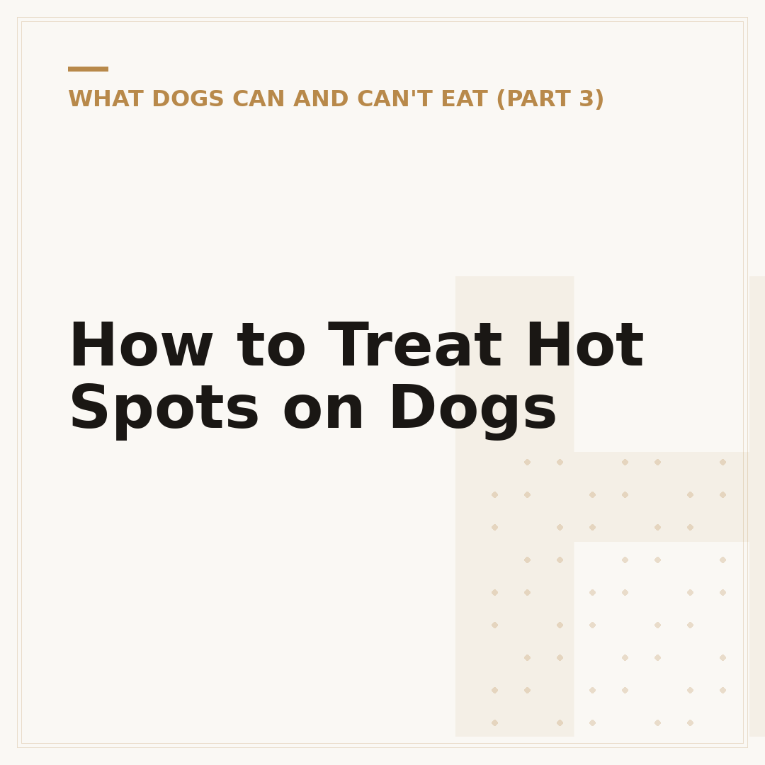 How to Treat Hot Spots on Dogs