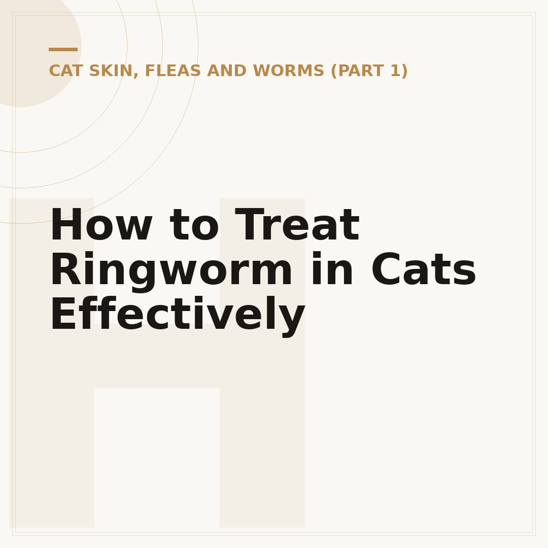 How to Treat Ringworm in Cats Effectively