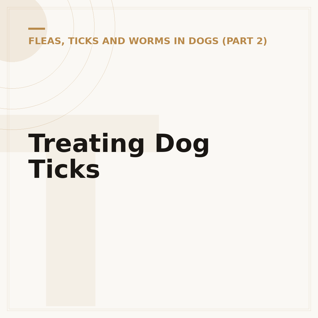 Treating Dog Ticks
