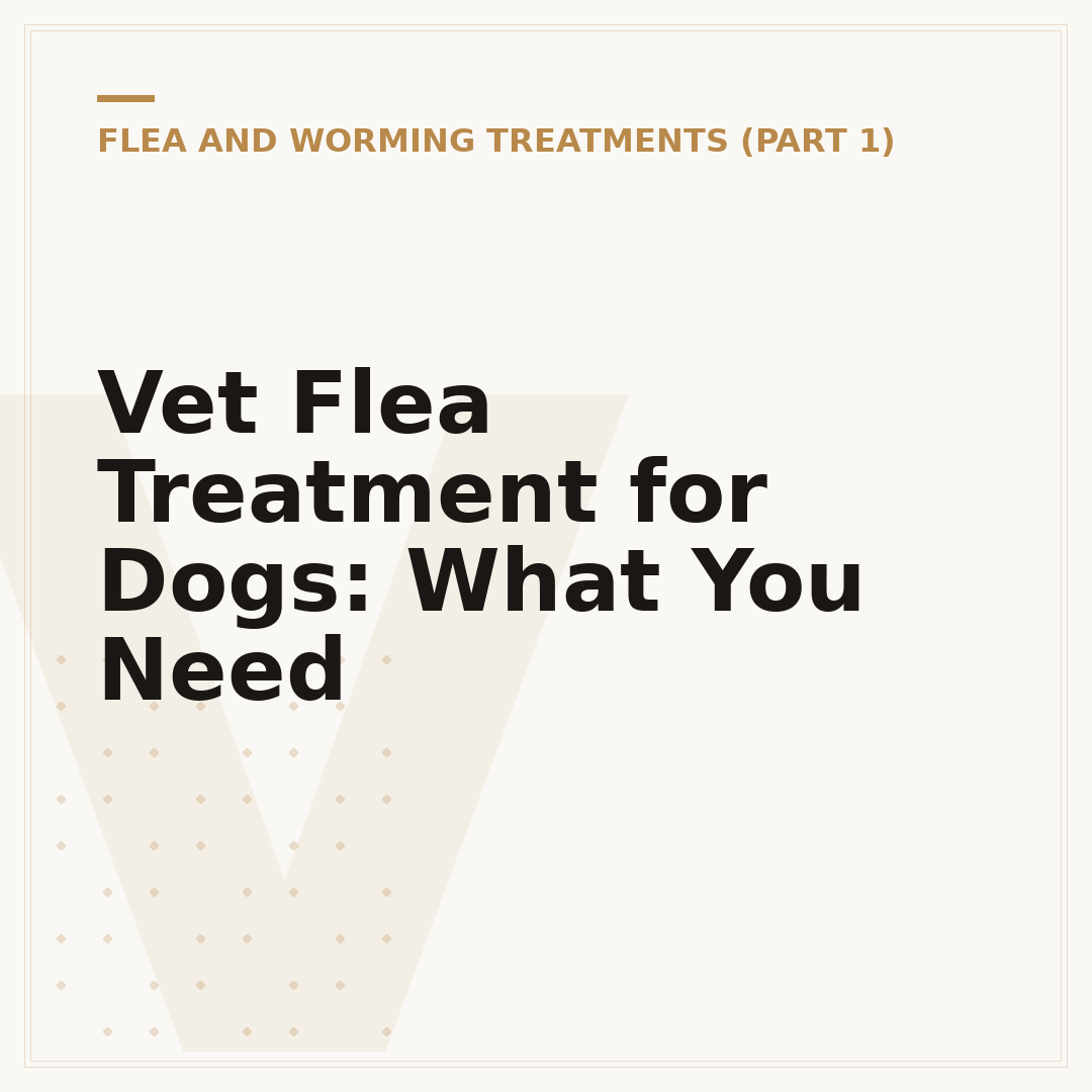 Vet Flea Treatment for Dogs: What You Need