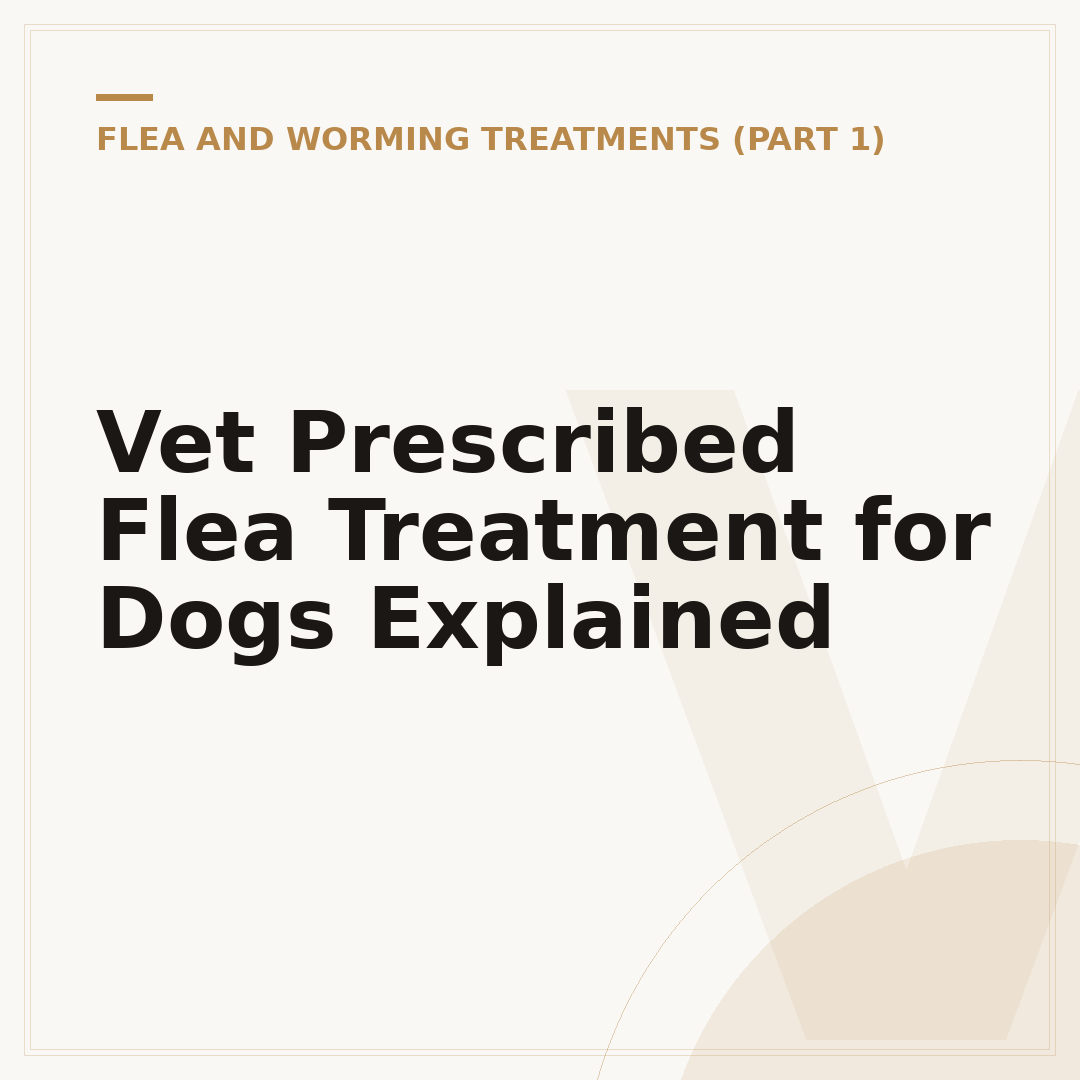 Vet Prescribed Flea Treatment for Dogs Explained