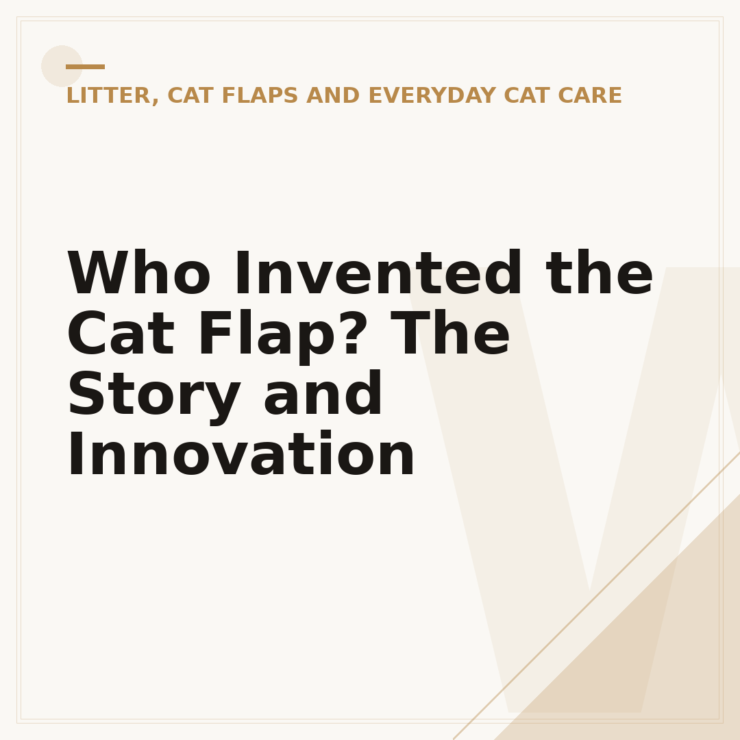 Who Invented the Cat Flap? The Story and Innovation