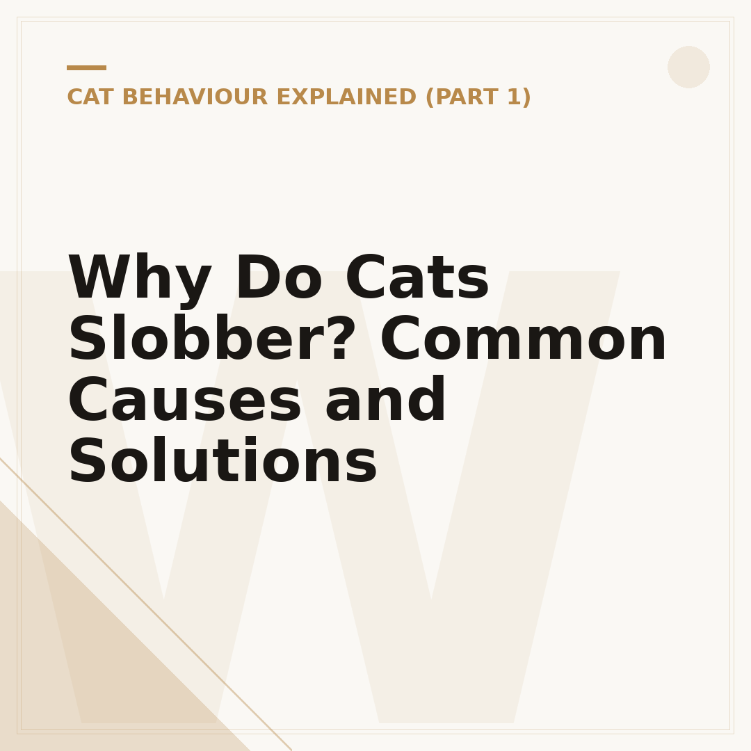 Why Do Cats Slobber? Common Causes and Solutions