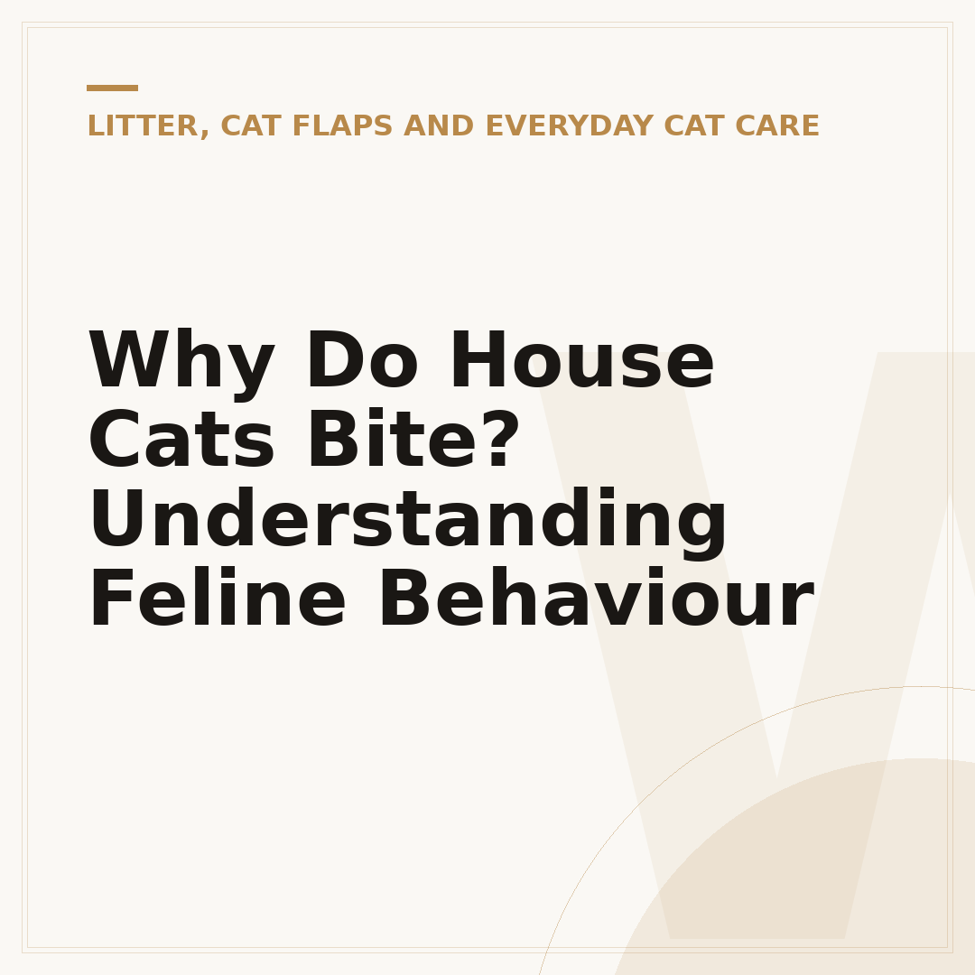 Why Do House Cats Bite? Understanding Feline Behaviour