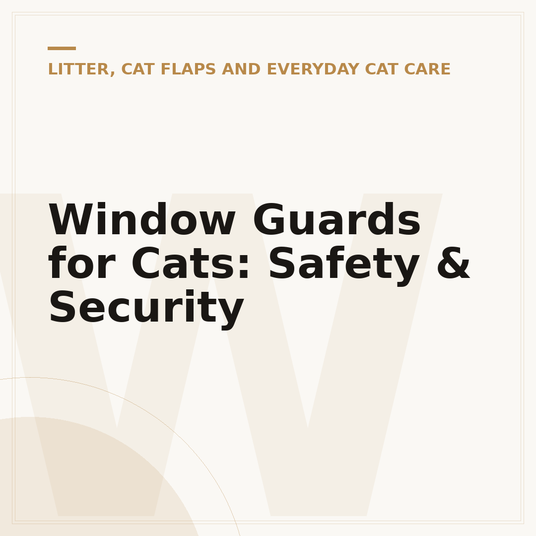 Window Guards for Cats: Safety & Security